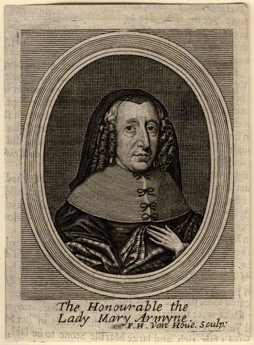 Mary Armine by Frederick Hendrik van Hove, after Unknown artist line engraving, published 1683