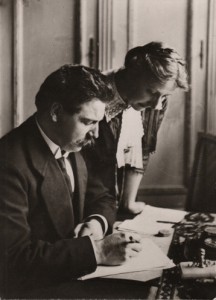 Albert et Helene Correcting Manuscripts together