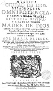 Opening page of a vita of Sta. María de Jesús de Agreda