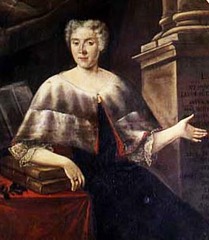 Portrait of Italian mathematician and physicist Laura Bassi (1711-1778) by Carlo Vandi (18th century)